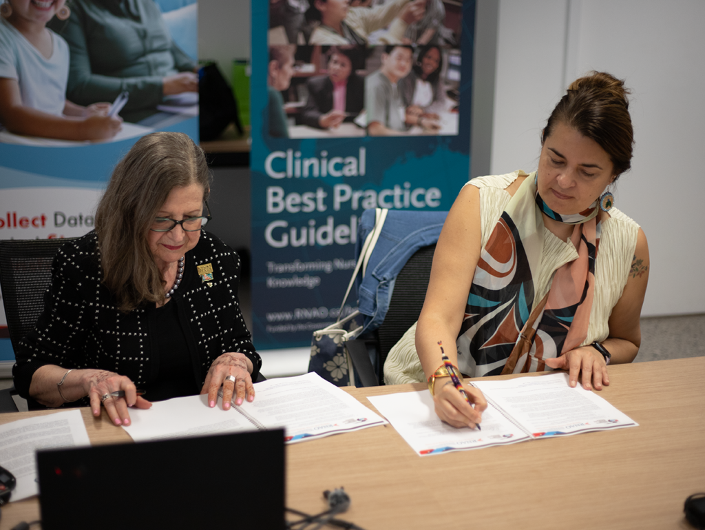 Picture of leaders from IPHCC and Registered Nurses Association of Ontario